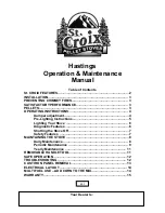 Hastings 45Lbs. Hopper Operation & Maintenance Manual preview