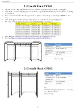 Haswell Fitness CF101 Installation Instructions Manual preview