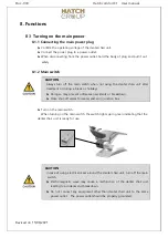 Предварительный просмотр 16 страницы hatch comfort TAURAUS C1 User'S Operating Manual