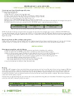 Preview for 2 page of hatch ELP20-2060-UNV-SD Installation And Instructions