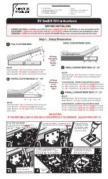 Hatchlift RV Bedlift Kit Instructions предпросмотр