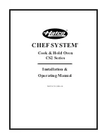 Preview for 1 page of Hatco CS2-10 Installation & Operating Manual