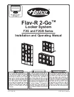 Hatco F2G Series Installation And Operating Manual preview