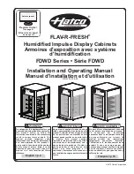Hatco FDWD-12-1 Installation And Operating Manual preview