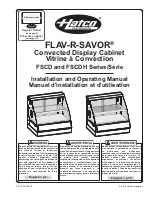 Preview for 1 page of Hatco FLAV-R-SAVOR FSCD Series Installation And Operating Manual