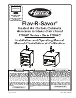 Hatco FLAV-R-SAVOR FSHAC-2 Installation And Operating Manual предпросмотр