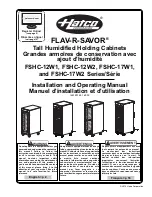 Preview for 1 page of Hatco FLAV-R-SAVOR FSHC-12W1 Installation And Operating Manual