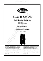 Preview for 1 page of Hatco FLAV-R-SAVOR PFST-1X Installation & Operating Manual