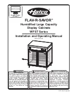 Preview for 1 page of Hatco Flav-R-Savor WFST Series Installation And Operating Manual