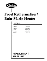 Preview for 1 page of Hatco FR2-9 Replacement Parts List Manual