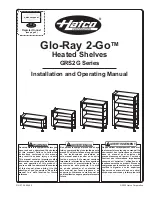 Предварительный просмотр 1 страницы Hatco Glo-Ray 2-Go GRS2G Series Installation And Operating Manual