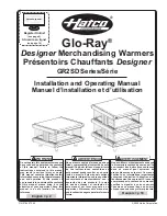 Hatco Glo-Ray GR2SD Series Installation And Operating Manual preview