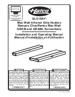 Предварительный просмотр 1 страницы Hatco Glo-Ray GRAM Series Installation And Operating Manual