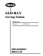 Hatco Glo-Ray GRCSL-24 Replacement Parts List preview