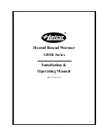 Hatco Glo-Ray GRSR-19 Installation And Operating Manual preview