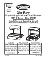 Hatco Glo-Ray Series Installation And Operating Manual preview