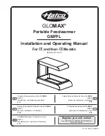 Preview for 1 page of Hatco GLOMAX GMFFL Installation And Operating Manual