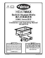 Preview for 1 page of Hatco HEATMAX HWBC Series Installation And Operating Manual