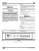 Preview for 14 page of Hatco HGSM-4060 Installation And Operating Manual