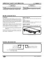 Предварительный просмотр 4 страницы Hatco HSBF-GL Series Installation And Operating Manual