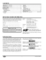 Preview for 2 page of Hatco LW-2 Installation And Operating Manual