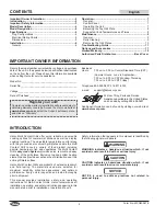 Preview for 2 page of Hatco MCG Series Installation And Operating Manual