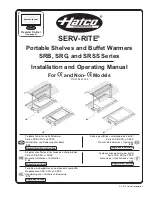 Preview for 1 page of Hatco SeRv-Rite SRB Series Installation And Operating Manual