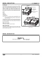 Preview for 4 page of Hatco SNACK Series Installation And Operating Manual