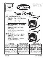 Hatco Toast-Qwik TQ3-2000 series Installation And Operating Manual preview
