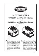 Preview for 1 page of Hatco TPU-230-4 Series Installation And Operating Manual