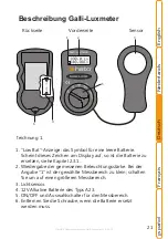 Предварительный просмотр 22 страницы HATO Galli-Luxmeter User Manual