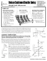 Hatteras Hammocks Deluxe Cushioned Double Swing Assembly Instructions предпросмотр