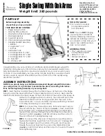 Hatteras Hammocks Single Swing With Oak Arms Assembly Instructions preview