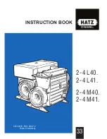 Preview for 1 page of Hatz 2 - 4 L 40 Instruction Book