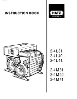 Hatz 2-4L31 Instruction Book preview