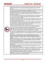 Preview for 11 page of haubold PN29130 Operating Instructions Manual