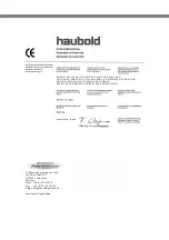 Preview for 12 page of haubold PN4025JN Operating Instructions Manual