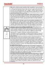 Preview for 16 page of haubold PN540 Operating Instructions Manual