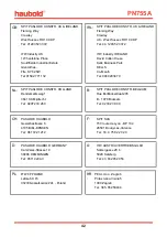 Предварительный просмотр 42 страницы haubold PN755A Operating Instructions Manual