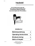 Preview for 1 page of haubold SKN50L16 Operating Instructions Manual