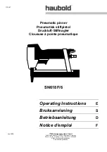 Preview for 1 page of haubold SN618F/6 Operating Instructions Manual