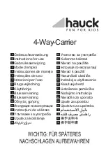 Hauck 4-Way-Carrier Instructions For Use Manual preview