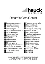 Hauck Dreamin Care Center Instructions For Use Manual preview