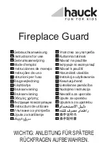 Hauck Fireplace Guard Instructions For Use Manual preview