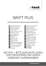 Preview for 1 page of Hauck SWIFT PLUS Instructions For Use Manual