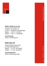 Preview for 32 page of Haug Multistat Ex SDN Operating Instructions Manual