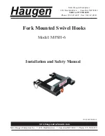 Preview for 1 page of Haugen MFSH-6 Installation And Safety Manual