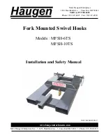 Haugen MFSH-6TS Installation And Safety Manual preview