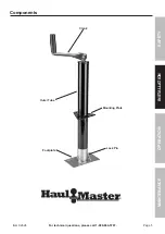 Preview for 5 page of HAUL MASTER 2000 LB. A-Frame Trailer Jack Owner'S Manual & Safety Instructions