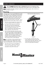 Preview for 6 page of HAUL MASTER 2000 LB. A-Frame Trailer Jack Owner'S Manual & Safety Instructions